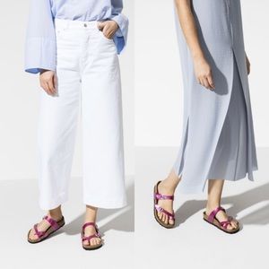 birkenstock metallic magenta